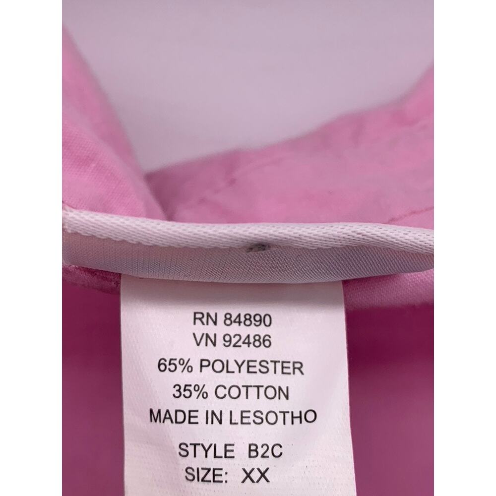 AMERICAN SWEETHEART Women's Vintage Bubblegum Pink Button-Up 3/4 Sleeve Top SZXL - Picture 8 of 9